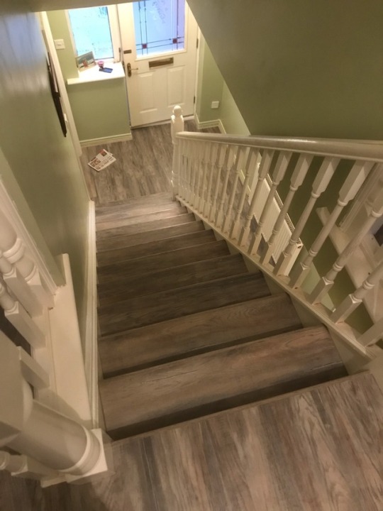 staircases Grey laminate flooring