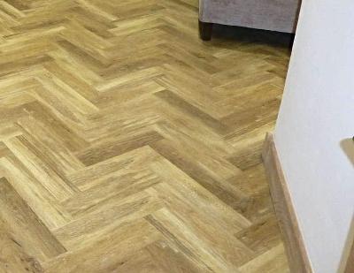 herringbone pattern luxury vinyl tile